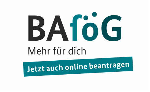 Logo mit dem Text BAföG mehr für Dich - jetzt auch online beantragen