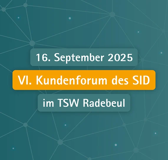 SID Kundenforum 2025 am 16. September 2025 - Jetzt anmelden
