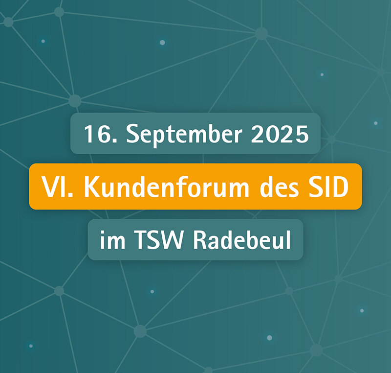 SID Kundenforum 2025 am 16. September 2025 - Jetzt anmelden