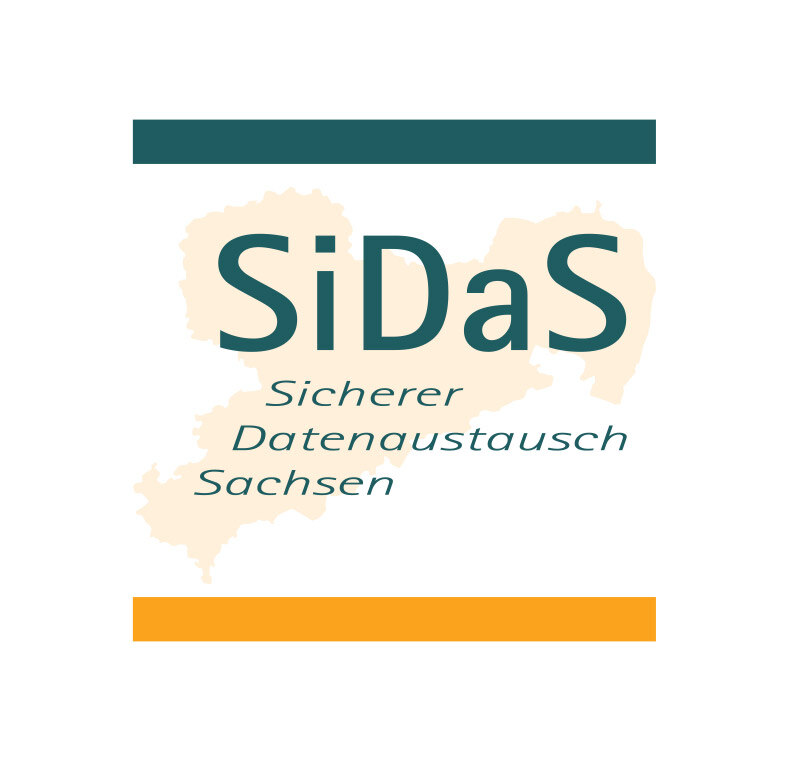 Logo SiDaS - Sicherer Datenaustausch Sachsen)